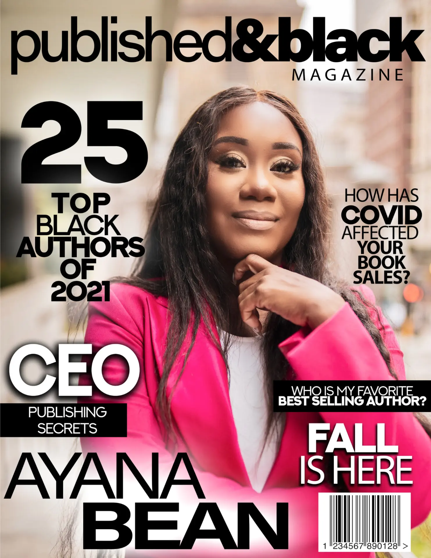 25 Top Black Authors of 2021 cover — our first issue